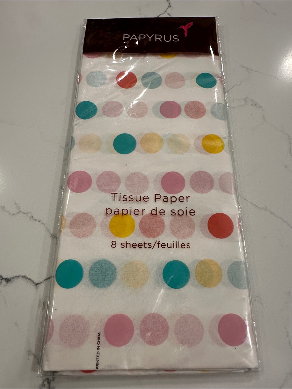 Papyrus Polka Dot Tissue Paper in Pastels